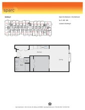 Open 1x1 Building D D-322 floor plan